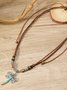 Collier Bloc de Couleur Rue Toutes Les Saisons Joint Fendu Fête Métal Rétro Style Pendentif Collier pour Femmes