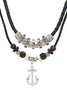 Collier Bloc de Couleur Rue Toutes Les Saisons Joint Fendu Fête Métal Rétro Style Pendentif Collier pour Femmes