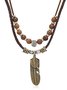 Collier Bloc de Couleur Rue Toutes Les Saisons Joint Fendu Fête Métal Rétro Style Pendentif Collier pour Femmes
