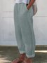 Pantalons Décontracté Plain Printemps / Automne Polyester Imprimé Ample Long Droit Pantalon baggy pour Femmes