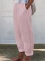 Pantalons Décontracté Plain Printemps / Automne Polyester Imprimé Ample Long Droit Pantalon baggy pour Femmes