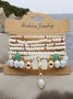 Bracelets Femmes Décontracté Ombre Toutes Les Saisons Tressé Quotidien multicouche Bracelet Acrylique