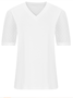 T-shirts Pois Polka Urbain Été Polyester Col V Jacquard Faire la navette Coupe Régulière Manches Bouffantes pour Femmes