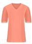 T-shirts Pois Polka Urbain Été Polyester Col V Jacquard Faire la navette Coupe Régulière Manches Bouffantes pour Femmes