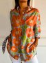 Chemises Femmes Décontracté La peinture Printemps / Automne Polyester Micro-élasticité Coupe Régulière Régulier Trapèze Régulier