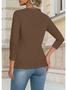 T-shirts Femmes Simple Plain Printemps / Automne Aucune élasticité Faire la navette Ample Jersey Manches Longues Non