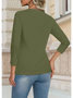 T-shirts Femmes Simple Plain Printemps / Automne Aucune élasticité Faire la navette Ample Jersey Manches Longues Non