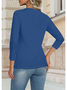 T-shirts Femmes Simple Plain Printemps / Automne Aucune élasticité Faire la navette Ample Jersey Manches Longues Non