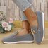 Chaussures Décontractées Femmes Décontracté Plain Toutes Les Saisons Polyester Quotidien à Talon Plat Bout Fermé Caoutchouc à Enfiler
