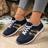 Chaussures Décontractées Décontracté Bloc de Couleur Toutes Les Saisons Polyester Quotidien Bout Fermé Caoutchouc à Lacets Baskets d'extérieur pour Femmes
