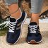 Chaussures Décontractées Décontracté Bloc de Couleur Toutes Les Saisons Polyester Quotidien Bout Fermé Caoutchouc à Lacets Baskets d'extérieur pour Femmes