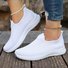 Chaussures Décontractées Décontracté Plain Toutes Les Saisons Polyester PVC Talon Bas Bout Fermé Caoutchouc à Enfiler pour Femmes