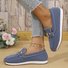 Chaussures Décontractées Femmes Décontracté Plain Toutes Les Saisons Polyester Quotidien à Talon Plat Bout Fermé Caoutchouc à Enfiler