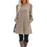 T-shirts Décontracté Plain Printemps / Automne Quotidien Coupe Régulière Manches Longues Mi-long Trapèze Régulier pour Femmes
