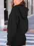 à Capuche Femmes Sportif Plain Printemps / Automne Coton Domestique Régulier Droit Régulier Col mi-ouvert