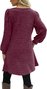 T-shirts Décontracté Plain Printemps / Automne Quotidien Coupe Régulière Manches Longues Mi-long Trapèze Régulier pour Femmes