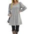 T-shirts Décontracté Plain Printemps / Automne Quotidien Coupe Régulière Manches Longues Mi-long Trapèze Régulier pour Femmes
