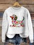 Pulls Femmes Décontracté Imprimé d'Animal Printemps / Automne Micro-élasticité Manches Longues Col Rond Laine/Tricot Régulier Régulier