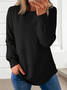 à Capuche Femmes Décontracté Plain Printemps / Automne Sweat-shirt à Capuche Micro-élasticité Quotidien Manches Longues Trapèze Régulier