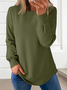 à Capuche Femmes Décontracté Plain Printemps / Automne Sweat-shirt à Capuche Micro-élasticité Quotidien Manches Longues Trapèze Régulier