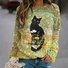 à Capuche Femmes Décontracté Printemps / Automne Lettres de texte Polyester Sweat-shirt à Capuche Quotidien Coupe Régulière Manches Longues Régulier