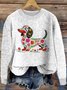 Pulls Femmes Décontracté Imprimé d'Animal Printemps / Automne Micro-élasticité Manches Longues Col Rond Laine/Tricot Régulier Régulier
