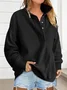 Sweat-shirts Femmes Décontracté Plain Printemps / Automne Polyester Micro-élasticité Domestique Manches Longues Col Rond Droit