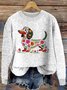 Pulls Femmes Décontracté Imprimé d'Animal Printemps / Automne Micro-élasticité Manches Longues Col Rond Laine/Tricot Régulier Régulier