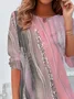 T-shirts Décontracté Abstrait Printemps / Automne Quotidien Ample Jersey Régulier Droit Non pour Femmes
