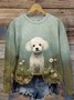 à Capuche Femmes Décontracté Printemps / Automne Lettres de texte Coton Micro-élasticité Quotidien Manches Longues Régulier Régulier