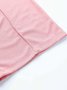 Pantalons Semi-formel Plain Printemps / Automne Polyester Joint Fendu Naturel Micro-élasticité Taille Élastique Régulier pour Femmes