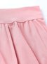 Pantalons Semi-formel Plain Printemps / Automne Polyester Joint Fendu Naturel Micro-élasticité Taille Élastique Régulier pour Femmes
