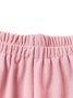Pantalons Semi-formel Plain Printemps / Automne Polyester Joint Fendu Naturel Micro-élasticité Taille Élastique Régulier pour Femmes