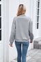 Micro-élasticité Col Montant Manches Longues Régulier Plain Blouson pour Femmes
