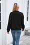 Micro-élasticité Col Montant Manches Longues Régulier Plain Blouson pour Femmes