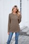 T-shirts Femmes Décontracté Plain Printemps / Automne Polyester Quotidien Manches Longues Col Rond Régulier Trapèze