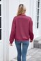 Micro-élasticité Col Montant Manches Longues Régulier Plain Blouson pour Femmes