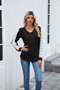T-shirts Décontracté Plain Printemps / Automne Coton Micro-élasticité Quotidien Régulier Trapèze Régulier pour Femmes