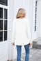 T-shirts Femmes Décontracté Plain Printemps / Automne Polyester Coupe Régulière Manches Longues Col Rond Trapèze Régulier