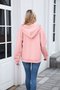 à Capuche Décontracté Plain Printemps / Automne Coton Micro-élasticité Coupe Régulière Régulier Trapèze Régulier pour Femmes