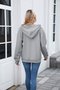à Capuche Décontracté Plain Printemps / Automne Coton Micro-élasticité Coupe Régulière Régulier Trapèze Régulier pour Femmes