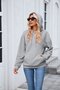 à Capuche Décontracté Plain Printemps / Automne Coton Micro-élasticité Coupe Régulière Régulier Trapèze Régulier pour Femmes
