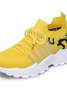 Chaussures Décontractées Urbain Toutes Les Saisons Zèbre Évidé Sportif & De Plein Air Talon Bas Tissu Caoutchouc Chaussures tissées à la mouche pour Femmes