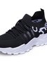 Chaussures Décontractées Urbain Toutes Les Saisons Zèbre Évidé Sportif & De Plein Air Talon Bas Tissu Caoutchouc Chaussures tissées à la mouche pour Femmes