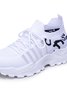 Chaussures Décontractées Urbain Toutes Les Saisons Zèbre Évidé Sportif & De Plein Air Talon Bas Tissu Caoutchouc Chaussures tissées à la mouche pour Femmes
