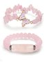 Bracelets Dame Romance Papillon Toutes Les Saisons Roulotté Sortie Pierre naturelle multicouche Bracelet pour Femmes