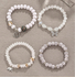 Bracelets Femmes de Style Occidental Abstrait Toutes Les Saisons Imprimé Quotidien multicouche Bracelet Céramique