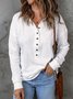 Sweat-shirts Femmes Urbain Plain Printemps / Automne Polyester Joint Fendu Col Montant Coupe Régulière Manches Longues Régulier