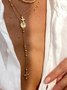 Collier Décontracté Plain Toutes Les Saisons Quotidien Métal Ensembles de couches pour Femmes