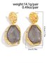 Boucles d'oreilles Femme Plain Toutes Les Saisons Élégant Quotidien Métal Goujon